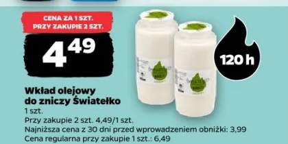 Wkład olejowy do zniczy