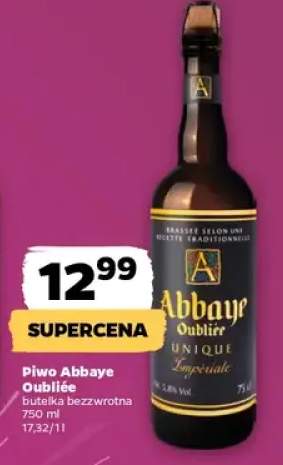 Piwo Abbaye Oubliée