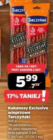 Kabanosy Exclusive wieprzowe Tarczyński