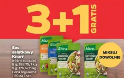 Sos sałatkowy Knorr różne rodzaje