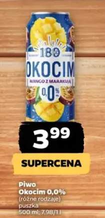 Piwo Okocim 0,0% (różne rodzaje)