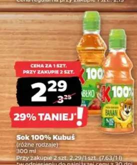 Sok 100% Kubuś (różne rodzaje)