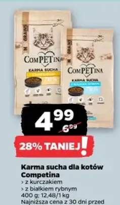 Karma sucha dla kotów Competina