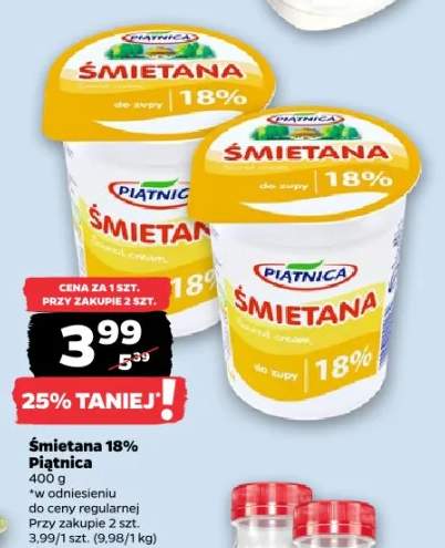 Śmietana 18% Piątnica
