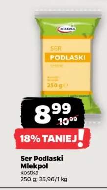 Ser Podlaski Mlekpol kostka