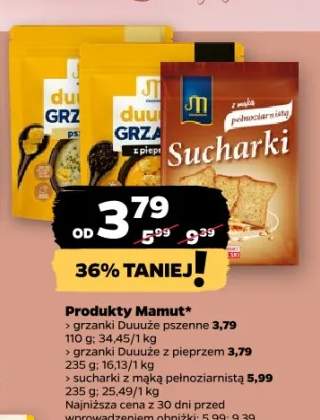 Grzanki Duuuże pszenne Mamut