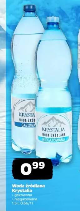 Woda źródlana niegazowana Krystalia