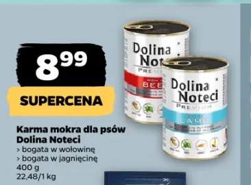 Karma mokra dla psów Dolina Noteci bogata w jagnięcinę
