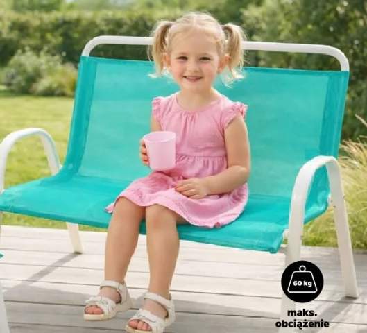 Ławka ogrodowa dziecięca 46,5x71x58cm