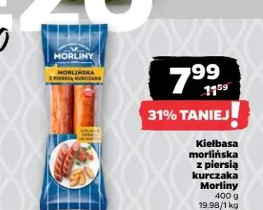 Kiełbasa morlińska z piersią kurczaka Morliny