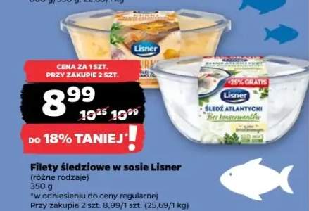 Filety śledziowe w sosie Lisner