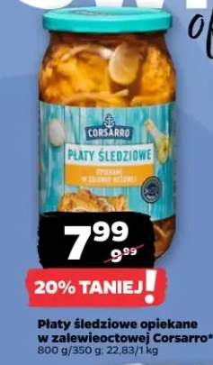 Płaty śledziowe opiekane w zalewie octowej Corsarro