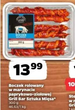 Boczek rolowany w marynacie paprykowo-ziołowej Grill Bar Sztuka Mięsa