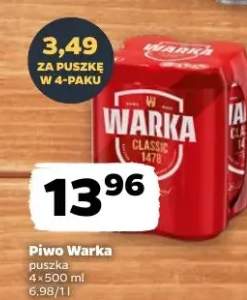 Piwo Warka Classic puszka