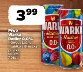 Piwo Warka Radler 0,0% Owoce Leśne
