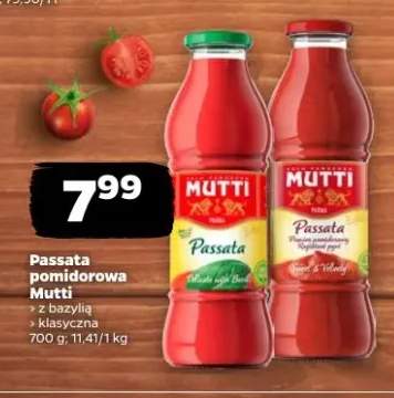 Passata pomidorowa Mutti z bazylią