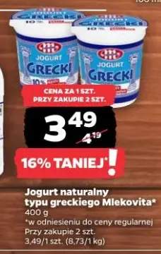 Jogurt naturalny typu greckiego Mlekovita