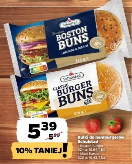 Bułki do hamburgerów Schulstad Boston Burger