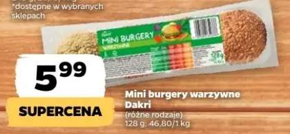 Mini burgery warzywne Dakri