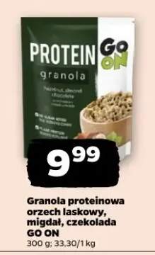 Granola proteinowa orzech laskowy migdał czekolada GO ON