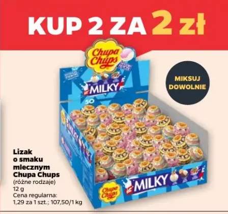Lizak o smaku mlecznym Chupa Chups