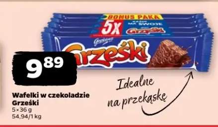 Wafelki w czekoladzie Grześki