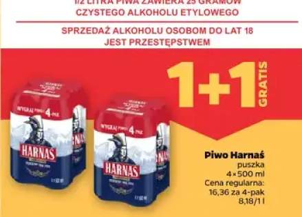 Piwo Harnaś puszka 4x500ml