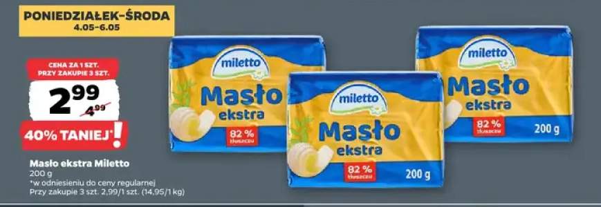 Masło ekstra Miletto