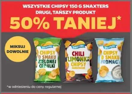Chipsy o smaku fromage Snaxters