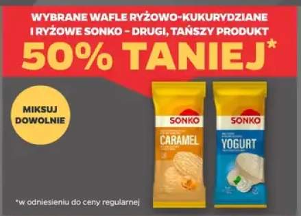 Wafle ryżowo-kukurydziane i ryżowe Sonko yogurt