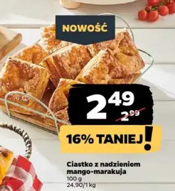Ciastko z nadzieniem mango-marakuja