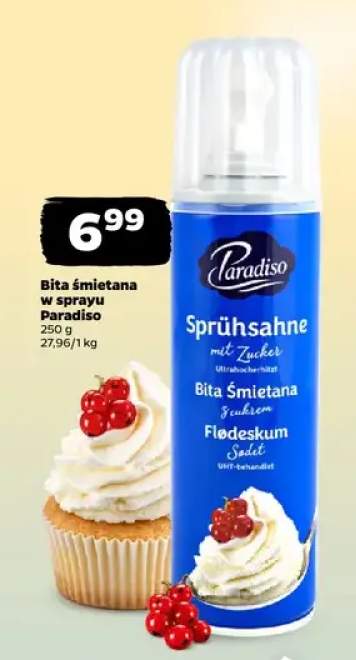 Bita śmietana w sprayu Paradiso