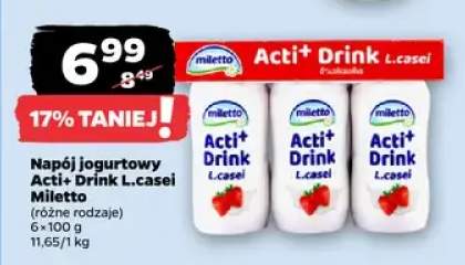 Napój jogurtowy Acti+ Drink L.casei Miletto