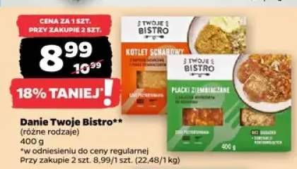 Kotlet schabowy z kapustą zasmażaną i purée ziemniaczanym Twoje Bistro