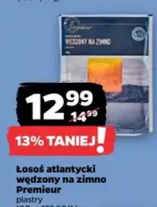 Łosoś atlantycki wędzony na zimno w plastrach Premieur