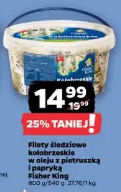 Filety śledziowe kołobrzeskie w oleju z pietruszką i papryką Fisher King