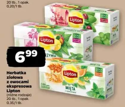 Herbatka ziołowa z owocami ekspresowa Lipton Zioła Świata Inspiracje z Japonii