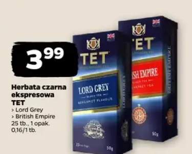 Herbata czarna ekspresowa TET Lord Grey