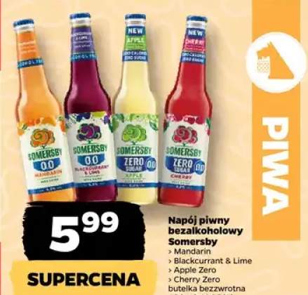 Napój piwny bezalkoholowy Somersby Cherry Zero