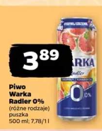 Piwo Warka Radler 0% puszka