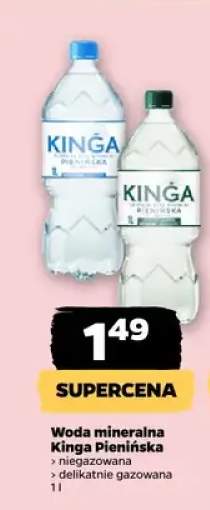 Woda mineralna Kinga Pienińska delikatnie gazowana