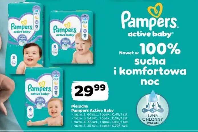 Pieluchy Pampers Active Baby rozmiar 5