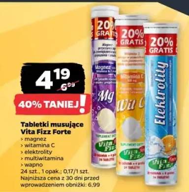Tabletki musujące elektrolity Vita Fizz Forte