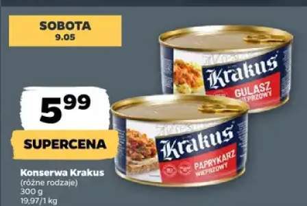 Konserwa Krakus paprykarz wieprzowy
