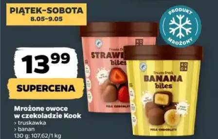 Mrożone owoce w czekoladzie Kook banan