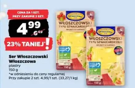 Ser Włoszczowski typ szwajcarski Włoszczowa plastry