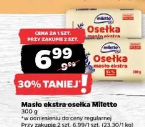 Masło ekstra osełka Miletto