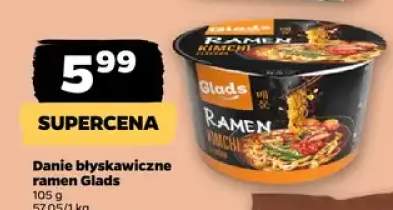 Danie błyskawiczne ramen kimchi Glads