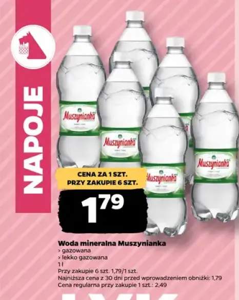 Woda mineralna Muszynianka gazowana
