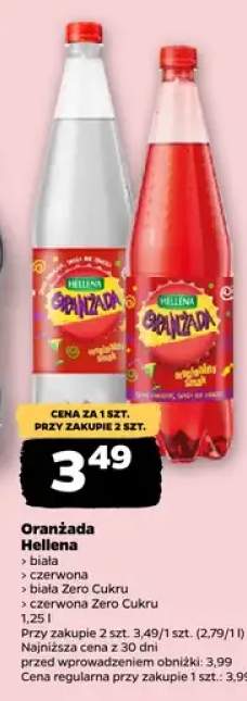Oranżada Hellena biała